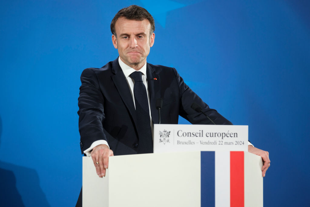 Ever since the announcement of the dissolution of the French National Assembly by President Emmanuel Macron, the country has fallen into a political crisis.(Photo by Thierry Monasse/Getty Images)