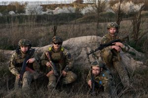 One in two French youths, aged between 18 and 25, is prepared to enlist in the military to support Ukraine if the need arises.(Photo by Kostiantyn Liberov/Libkos/Getty Images)