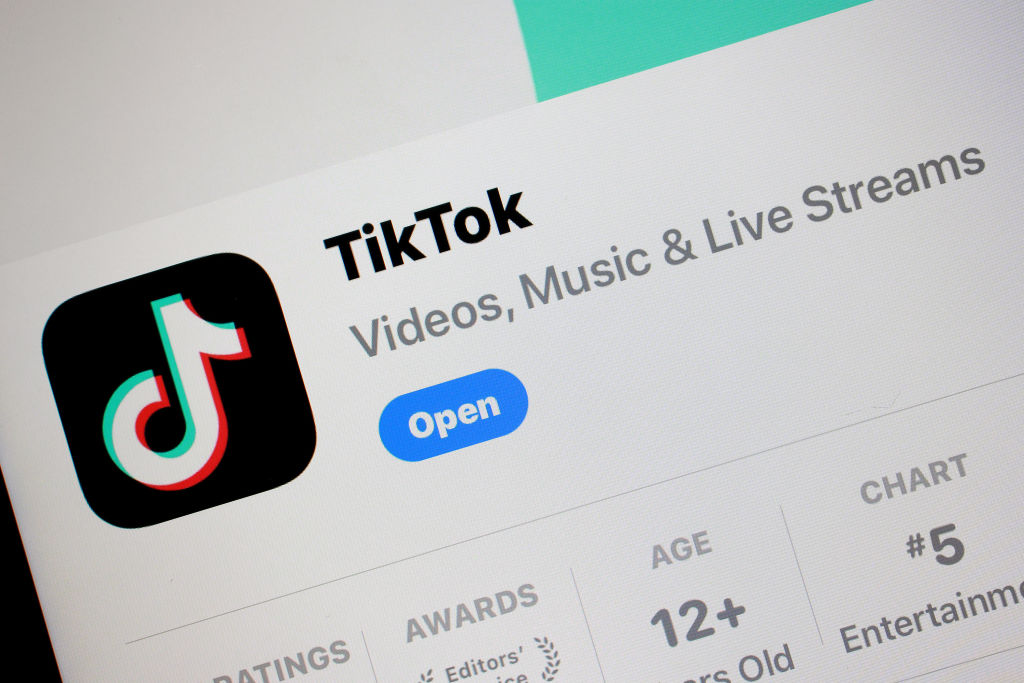 Chinese technology firm ByteDance has killed a controversial TikTok rewards programme amid threats from senior EU officials. (Photo illustration by Joe Raedle/Getty Images)