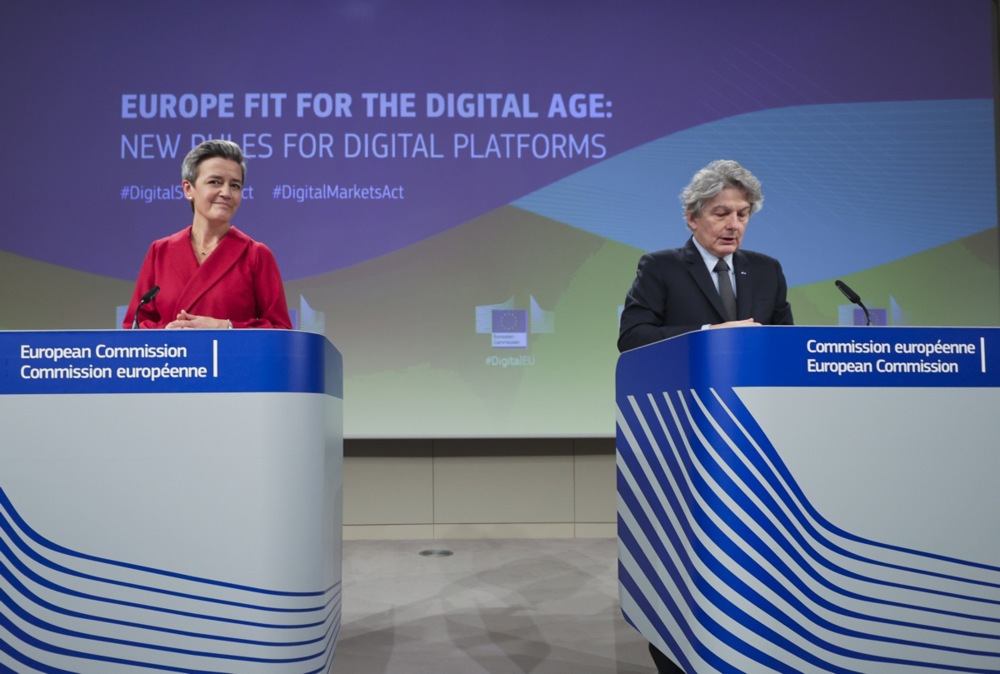 Since October 2023, the European Commission has launched at least 56 enforcement actions against major online platforms and search engines under the Digital Services Act (DSA), with companies like Meta (Instagram and Facebook), TikTok, and X (formerly Twitter) being the primary targets. EPA-EFE/Olivier Matthys / POOL