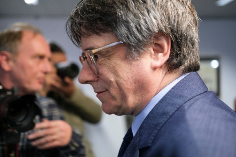 Catalan separatist Carles Puigdemont voted in favour of the amnesty law. (Thierry Monasse/Getty Images)