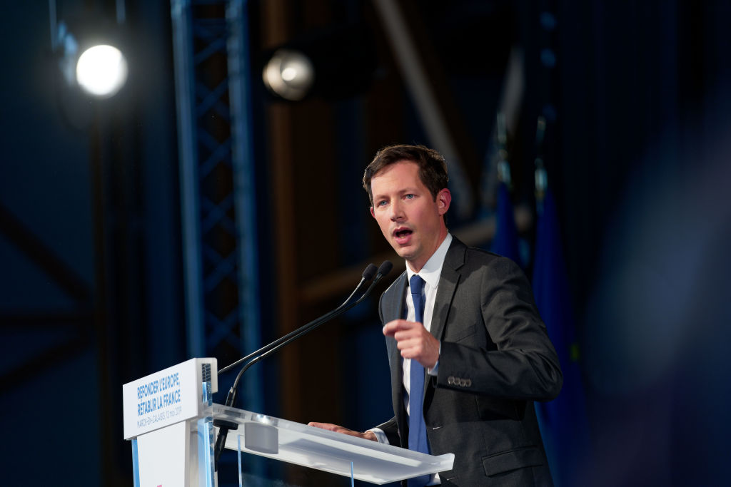 French right-wing politician and member of the European People's Party, François-Xavier Bellamy claims to have been targeted by hackers close to the Chinese regime. (Photo by Sylvain Lefevre/Getty Images)