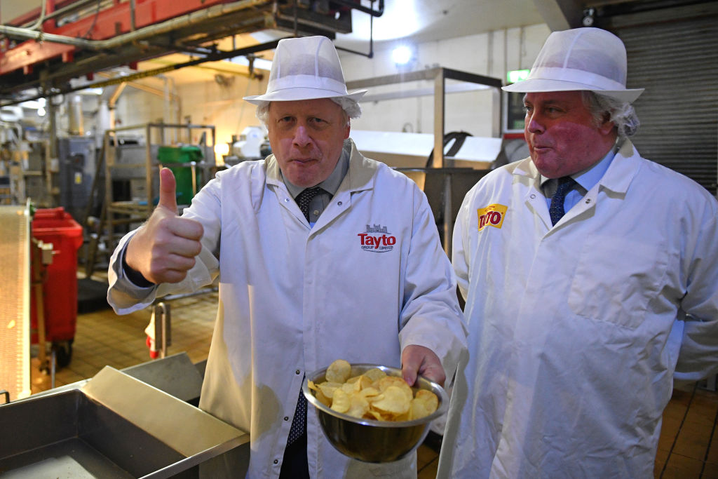 The so-called pro-Brexit "myth" of an EU ban on smokey-bacon flavour potato chips is now set to become reality, with EU member states giving the green light to the prohibition late last month. (Photo by Daniel Leal-Olivas - WPA Pool/Getty Images)