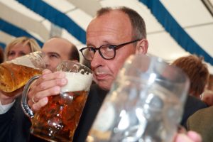 Merz goes very German (Photo by Johannes Simon/Getty Images)