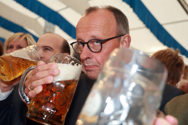 Merz goes very German (Photo by Johannes Simon/Getty Images)