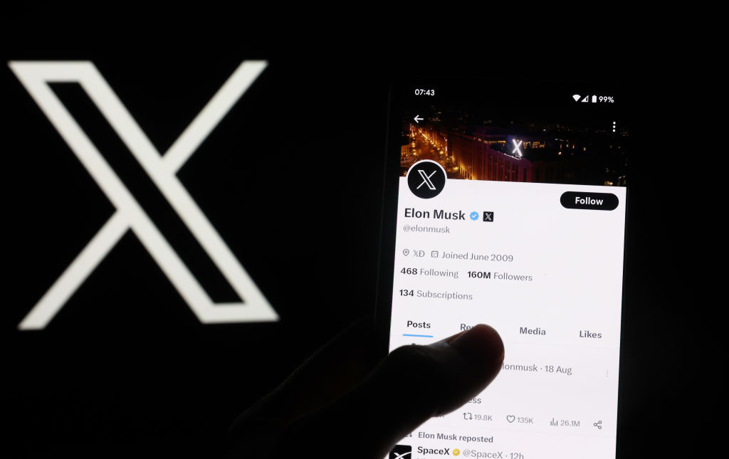 The European Commission is demanding Elon Musk's X provide evidence it is complying with the bloc's censorship demands. (Photo by Nathan Stirk/Getty Images)