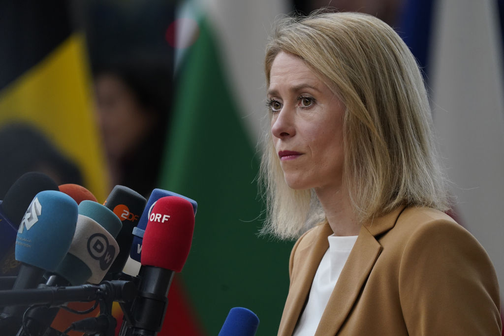 Kallas says she should be head of NATO, Putin says she is an anti-Russian provocateur (Photo by Pier Marco Tacca/Getty Images)