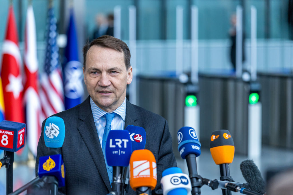 Poland will introduce restrictions on the movement of Russian diplomats on its territory says Polish Foreign Minister Radosław Sikorski. (Photo by Omar Havana/Getty Images)