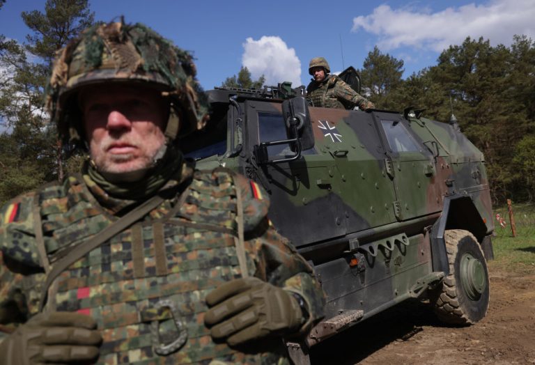 Germany should reintroduce mandatory military service as part of a package of measures to combat the hard right, the youth wing of the country's Christian Democrats have said. (Photo by Sean Gallup/Getty Images)