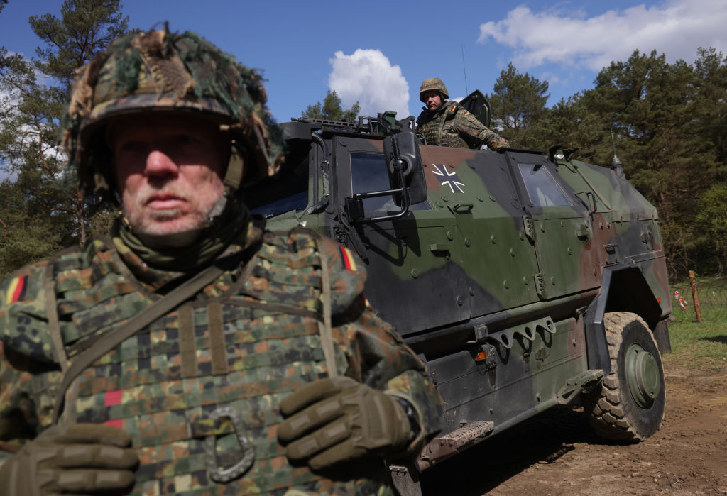 Germany should reintroduce mandatory military service as part of a package of measures to combat the hard right, the youth wing of the country's Christian Democrats have said. (Photo by Sean Gallup/Getty Images)