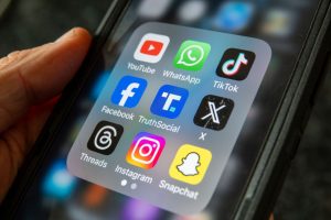 European Parliament invited over 100 social media content creators in Brussels to a Content Creator Summit to generate interest and promote awareness about the upcoming 2024 EU elections among young voters on social mediaPhoto by Anna Barclay/Getty Images)