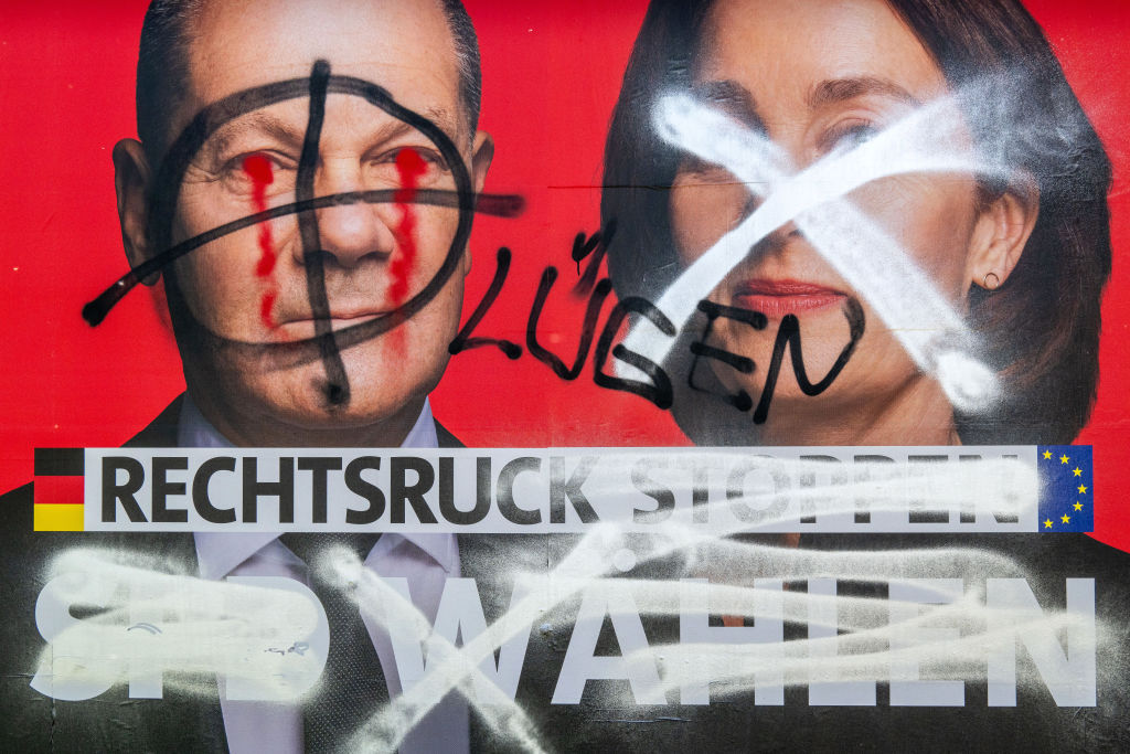 Combined, the BSW and AfD boast around 26 per cent support, a figure seven points behind support for the ruling government and four points behind the Christian Democrats. (Photo by Frank Soellner/Getty Images)