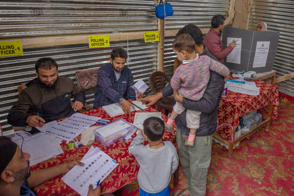 One voter out of 969m, greater than the populations of EU, USA and Russia combined (Photo by Yawar Nazir/Getty Images)