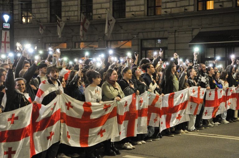 Around 200 Georgian NGOs have declared they will defy the "foreign agent bill" as the European Union warned that the law could "harm Georgia's EU aspirations.(Photo by Nicolo Vincenzo Malvestuto/Getty Images)