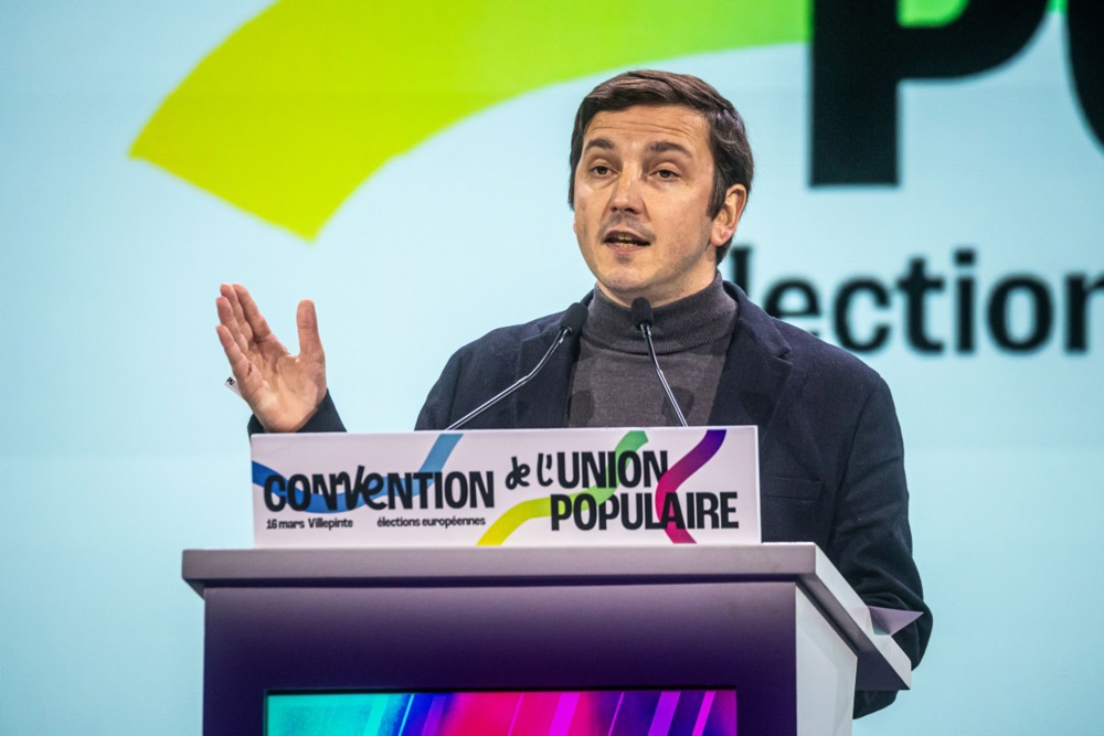 French Green MP Aurélien Taché was unable to vote today. He claimed to have been removed from the electoral list.. EPA-EFE/CHRISTOPHE PETIT TESSON