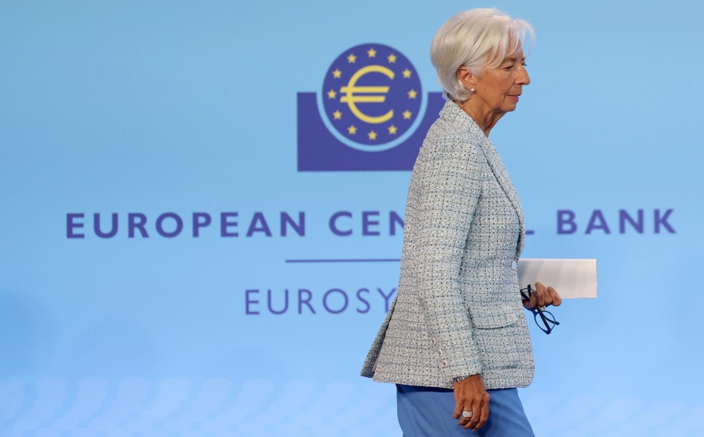 The European Central Bank went ahead with its first interest rate cut since 2019 on Thursday, citing progress in tackling inflation even as it acknowledged the fight was far from over. (EPA-EFE/FRIEDEMANN VOGEL)