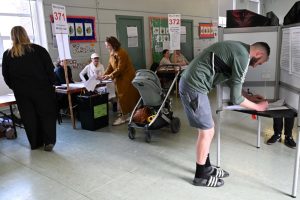 Ireland's upstart immigration sceptics looked set to gain a surprise two MEP seats, based on a recent analysis. (EPA-EFE/BRYAN MEADE)