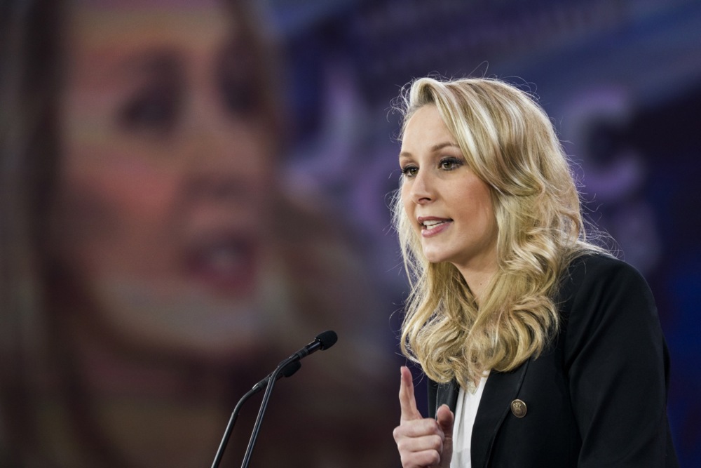 Marion Maréchal is to "build her own party" after the implosion of Reconquête in the run-up to France's snap elections. (EPA-EFE/JIM LO SCALZO)