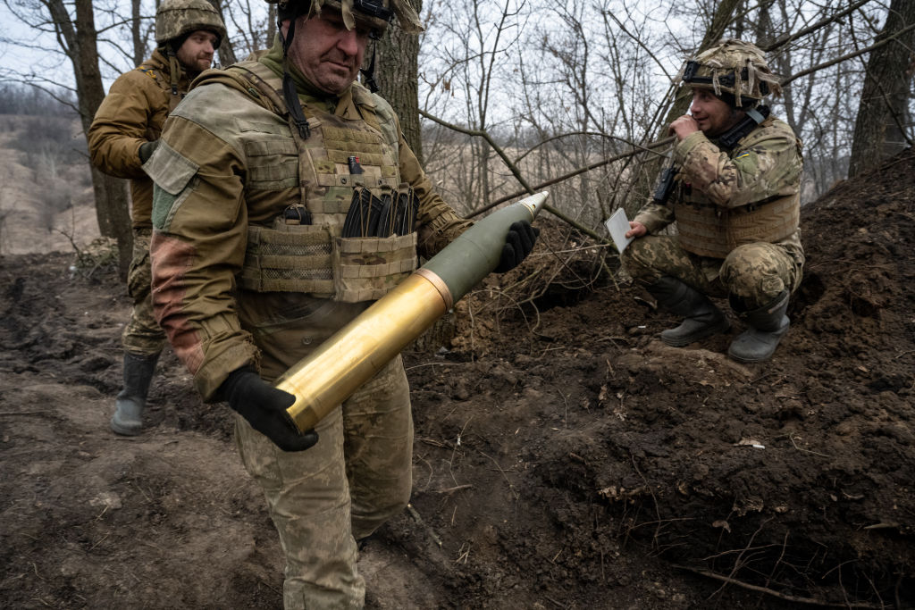 The German army intends to order 200,000 more artillery shells from arms maker Rheinmetall than it had planned. (Photo by Scott Peterson/Getty Images)