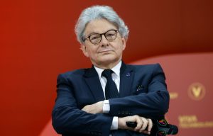 European Commissioner Thierry Breton has launched a Spotify playlist to encourage people, especially youngsters, to vote in the European Elections.(Photo by Chesnot/Getty Images)