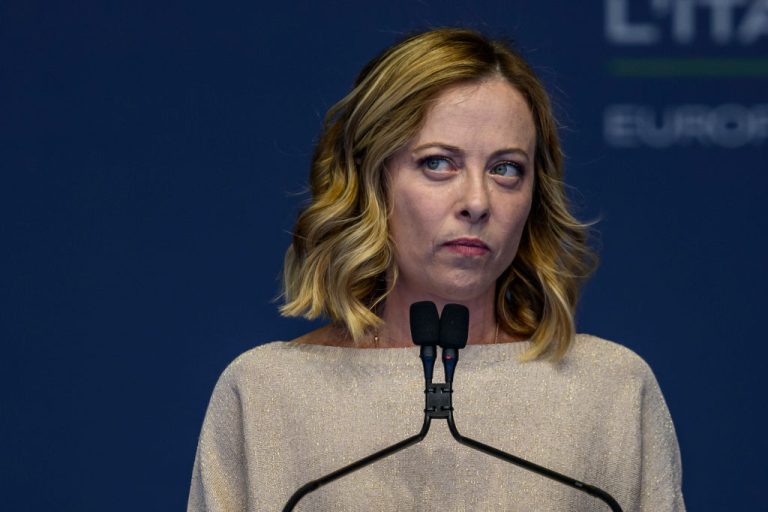 Who fumbled the chance of right-wing power in the European Parliament? Meloni did.(Photo by Antonio Masiello/Getty Images)