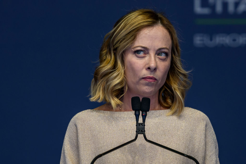 Who fumbled the chance of right-wing power in the European Parliament? Meloni did.(Photo by Antonio Masiello/Getty Images)