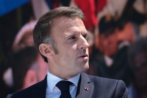 The euro fell broadly, while French bonds and stocks were hit hard on June 10 following French President Emmanuel Macron's decision to call a snap parliamentary election (Photo by Win McNamee/Getty Images)