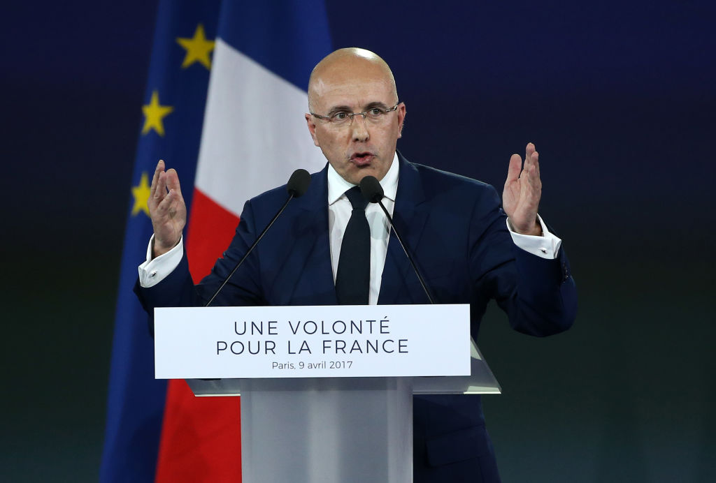 Eric Ciotti, president of the centre-right party the Republicans says yes to an electoral alliance with the French hard right party National Rally for the June 30 legislative elections. (Photo by Jean Catuffe/Getty Images)