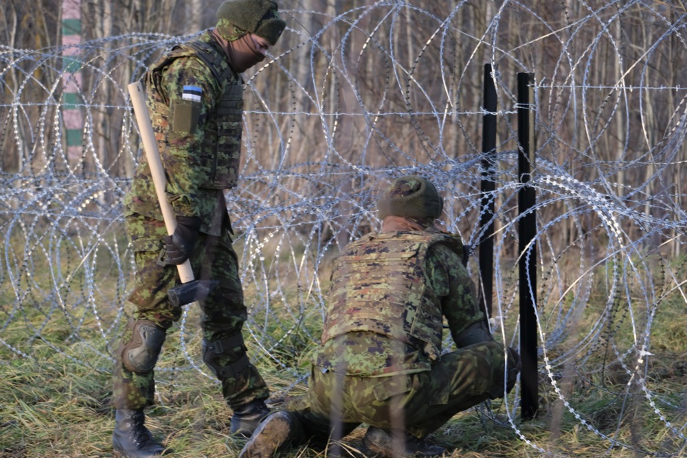 Estonia's newly elected government strengthens the country's border security amid hybrid warfare threats from Russia. EPA-EFE/VALDA KALNINA