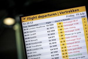 A global tech outage appeared to be related to issues at global cybersecurity firm CrowdStrike and Microsoft was affecting operations in various sectors on July 19 including airports and airlines. EPA-EFE/SEM VAN DER WAL