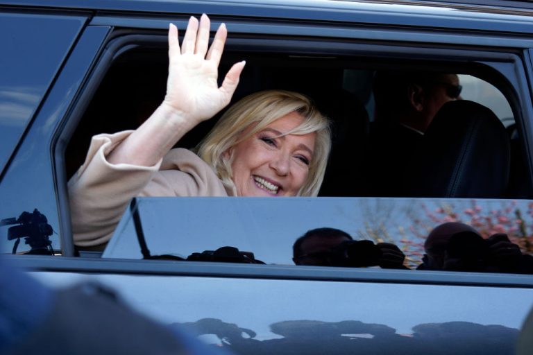 Le Pen, time to wave goodbye? (Photo by Sylvain Lefevre/Getty Images)
