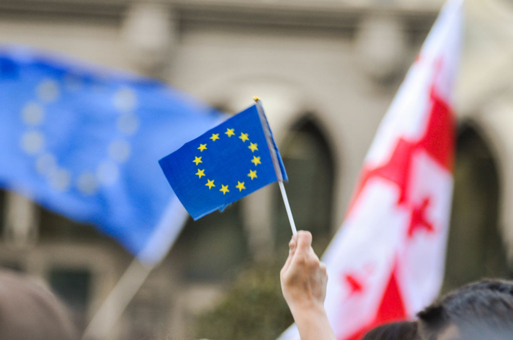 ARCHIVE IMAGE - The European Union's ambassador to Georgia said on Tuesday that the bloc had frozen 30 million euros in military aid to Georgia amid what he said was "a low point" in relations between the two. (Photo by Nicolo Vincenzo Malvestuto/Getty Images)