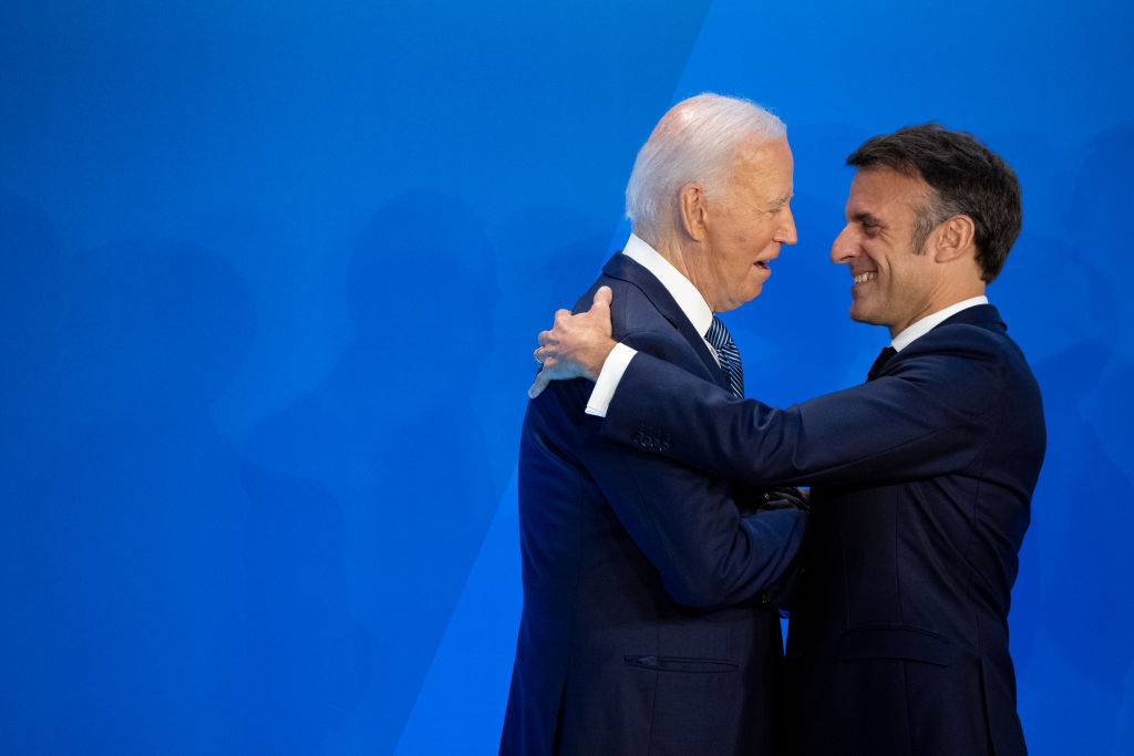 EU leaders are playing defence Joe Biden amid mounting pressure for the US President to abandon attempts to be reelected later this year. (Photo by Andrew Harnik/Getty Images)