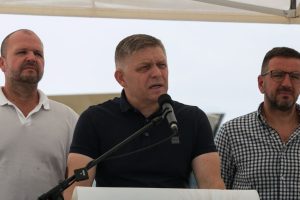 Slovakia's Prime Minister Robert Fico is back in office after surviving assassination attempts in May.(Photo by Zuzana Gogova/Getty Images)