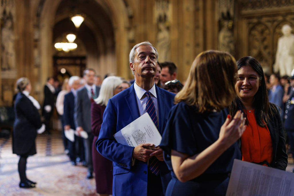 Farage at State Opening of Parliament: where does he go from here? (Photo by Dan Kitwood/Getty Images)