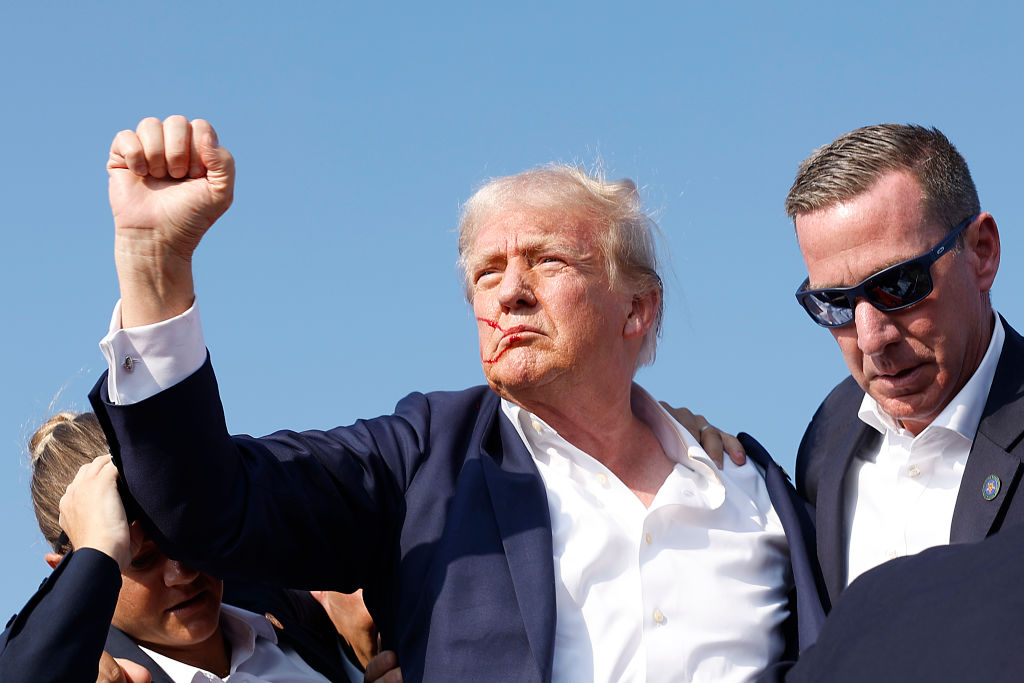 The European media has taken to blaming the "authoritarian would-be despot" Donald Trump and the now-defunct Tea Party movement for the July 13 assassination attempt on the former president. (Photo by Anna Moneymaker/Getty Images)