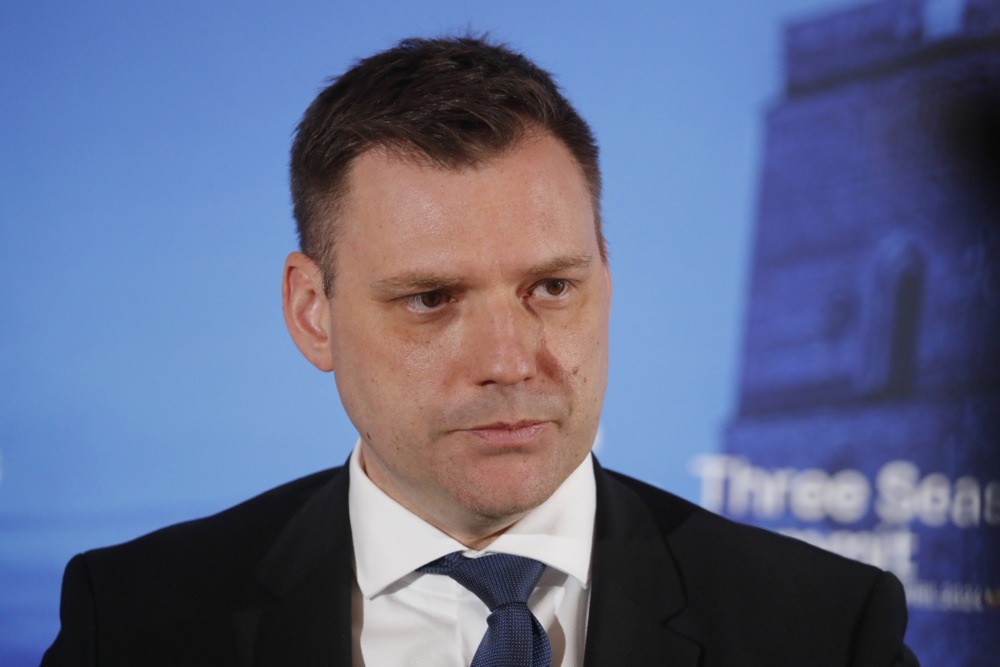 Slovakian Deputy Prime Minister Tomas Taraba. EPA-EFE/TOMS KALNINS