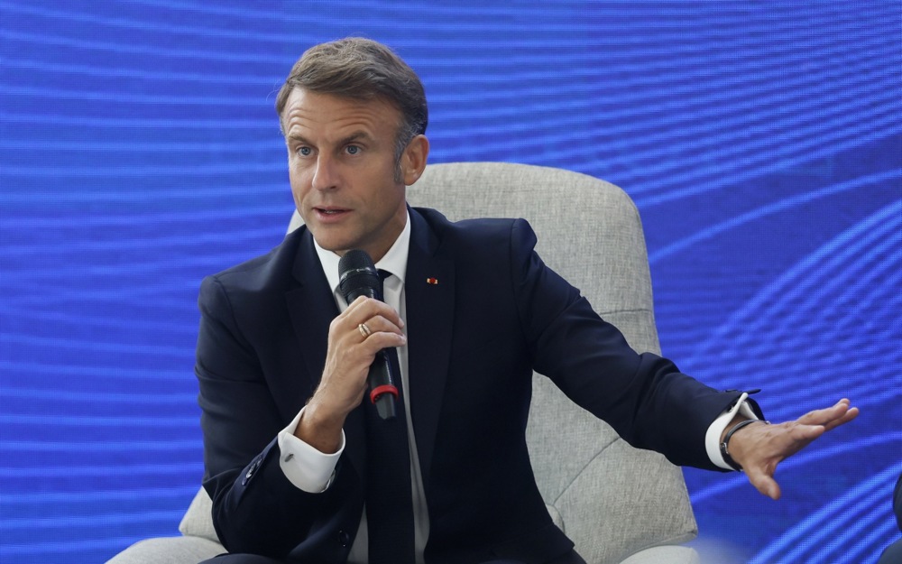 Europe should focus on developing its own special brand of artificial intelligence and leave the issue of regulation for later, French President Emmanuel Macron has said. (EPA-EFE/MARKO DJOKOVIC)