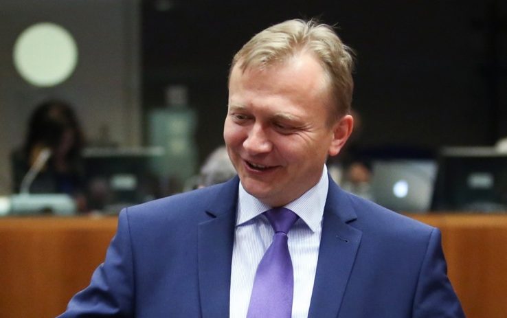 Polish Prime Minister Donald Tusk has announced his government’s nominee for Poland's European Commissioner - without first consulting President Andrzej Duda who, by law, must countersign the nomination. (EPA/OLIVIER HOSLET)