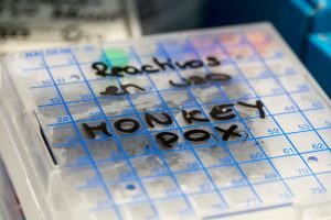 ARCHIVE IMAGE - The European Centre for Disease Prevention and Control (CDC) raised its risk alert level for mpox -- better known as monkeypox -- on Friday, and asked countries to maintain high levels of awareness among travellers visiting from affected areas. (Photo by Pablo Blazquez Dominguez/Getty Images)
