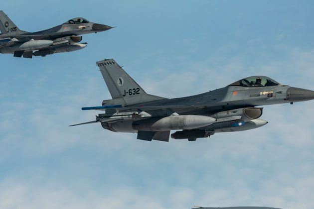 Russia has received its first F-16 fighter jets from the West, European politicians and news agencies have claimed. (Photo by Horacio Villalobos#Corbis/Corbis via Getty Images)