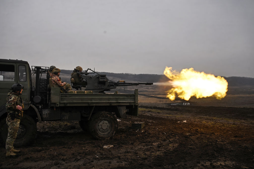 ARCHIVE IMAGE FROM UKRAINIANS TRAINING - Ukraine invasion of internationally recognised Russian territory has sparked several energy concerns. (Photo by Lynsey Addario/Getty Images)