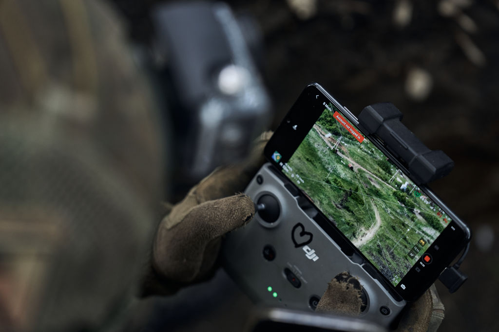 Ukraine's military reported large-scale Russian missile and drone attacks across the country, including the capital, on August 26.(Photo by Kostiantyn Liberov/Libkos/Getty Images)