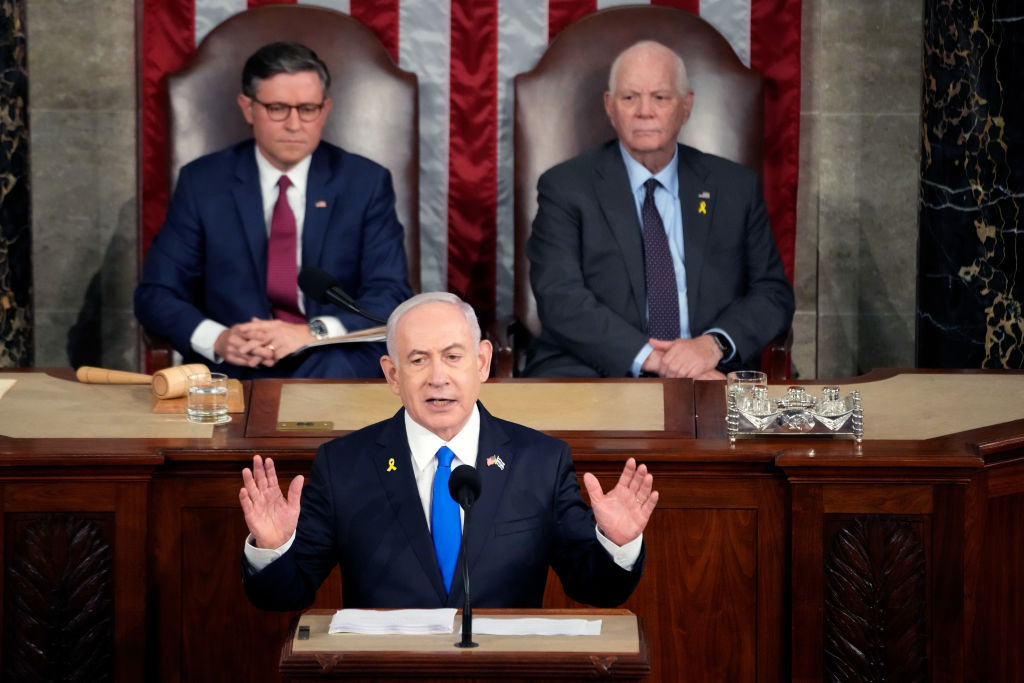 Netanyahu said Israel would destroy Iranian nuclear military capacity. Anybody listening? (Photo by Kent Nishimura/Getty Images)