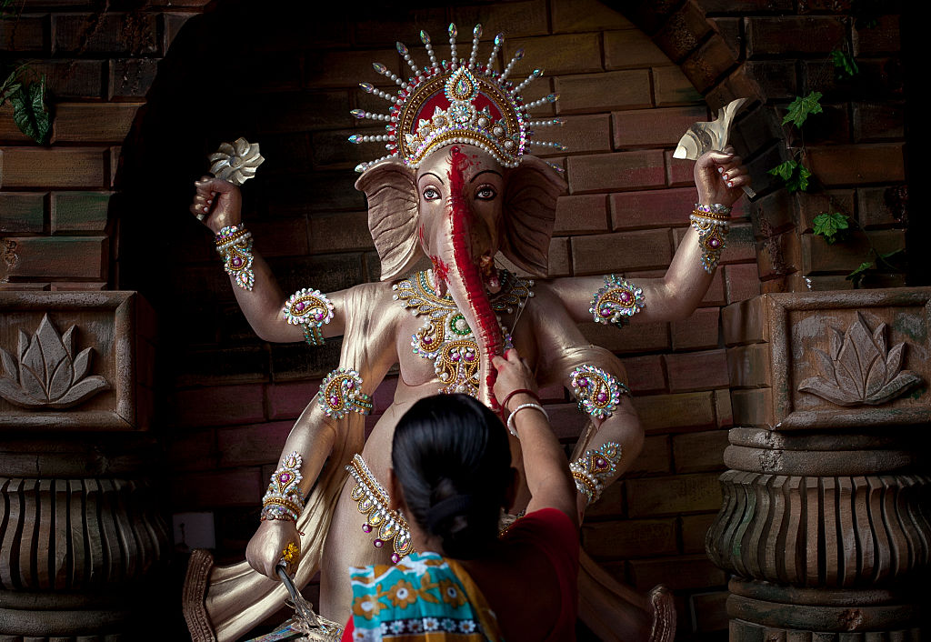 Hindus in Bangladesh believe Durga symbolises triumph of good over evil. The Hindus need to keep praying for that one (Photo by Allison Joyce/Getty Images)