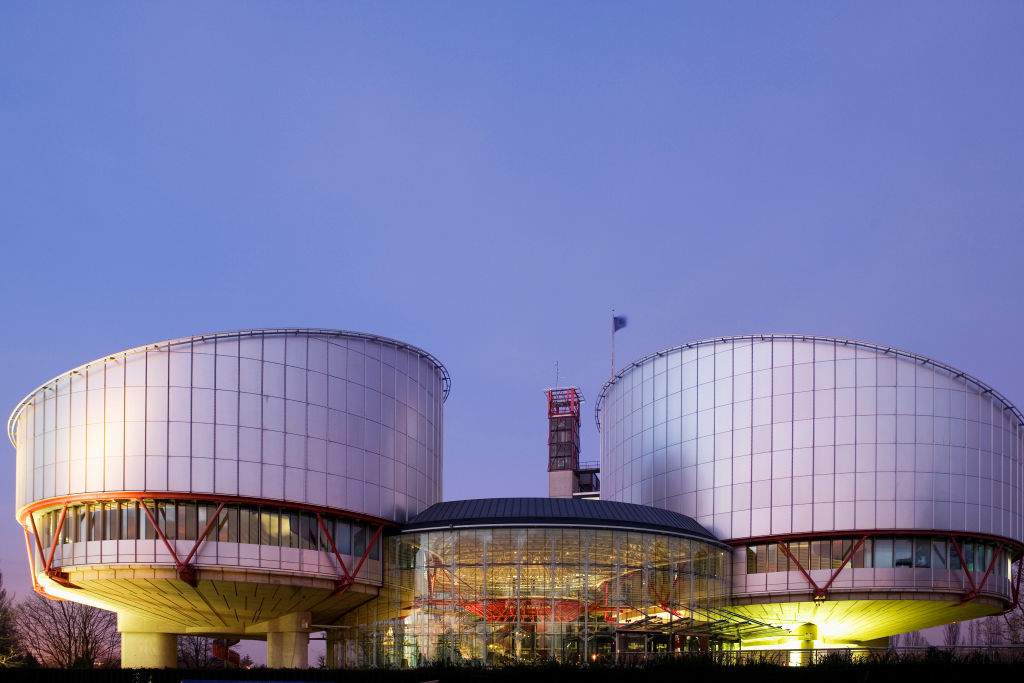 European Court of Human Rights, leave your right to freedom of speech at the door, it doesn't work inside (Photo by Bjoern Goettlicher/Construction Photography/Avalon/Getty Images)