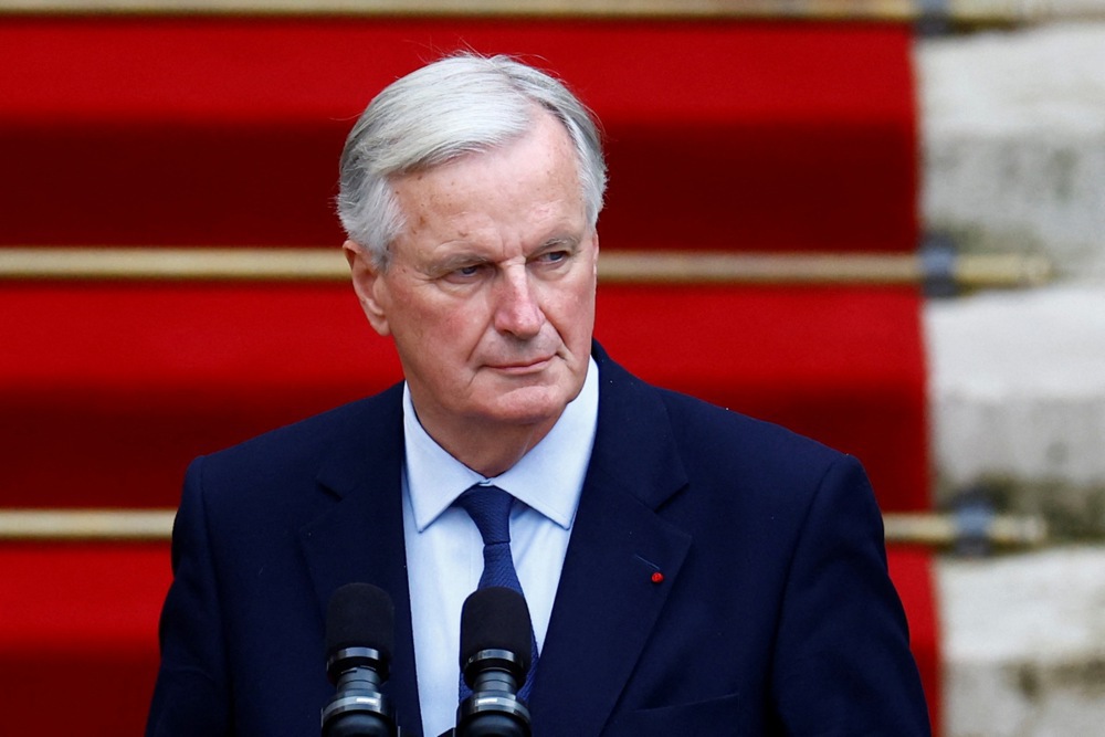 France's prime minister Michel Barnier's job is already on the line before delivering his highly anticipated policy address on October 1. EPA-EFE/SARAH MEYSSONNIER / POOL MAXPPP OUT