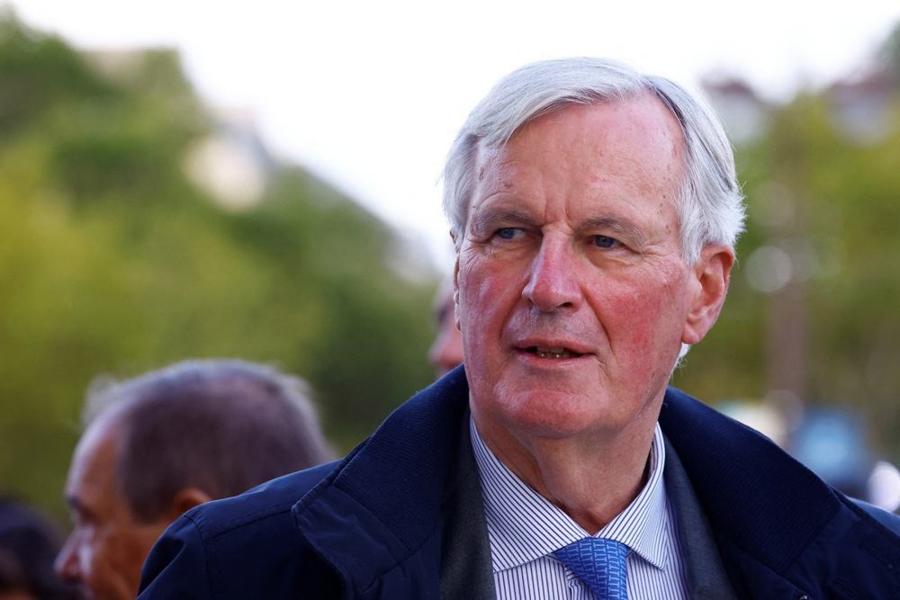 Michel Barnier, France's Prime Minister, announced the new government's political orientation on September 22. EPA-EFE/SARAH MEYSSONNIER / POOL MAXPPP OUT