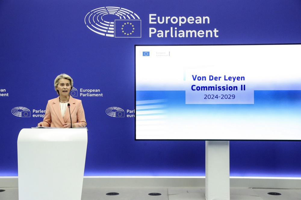 Ursula von der Leyen has asserted her political dominance with the unveiling of her new European Commission team. EPA-EFE/Teresa Suarez