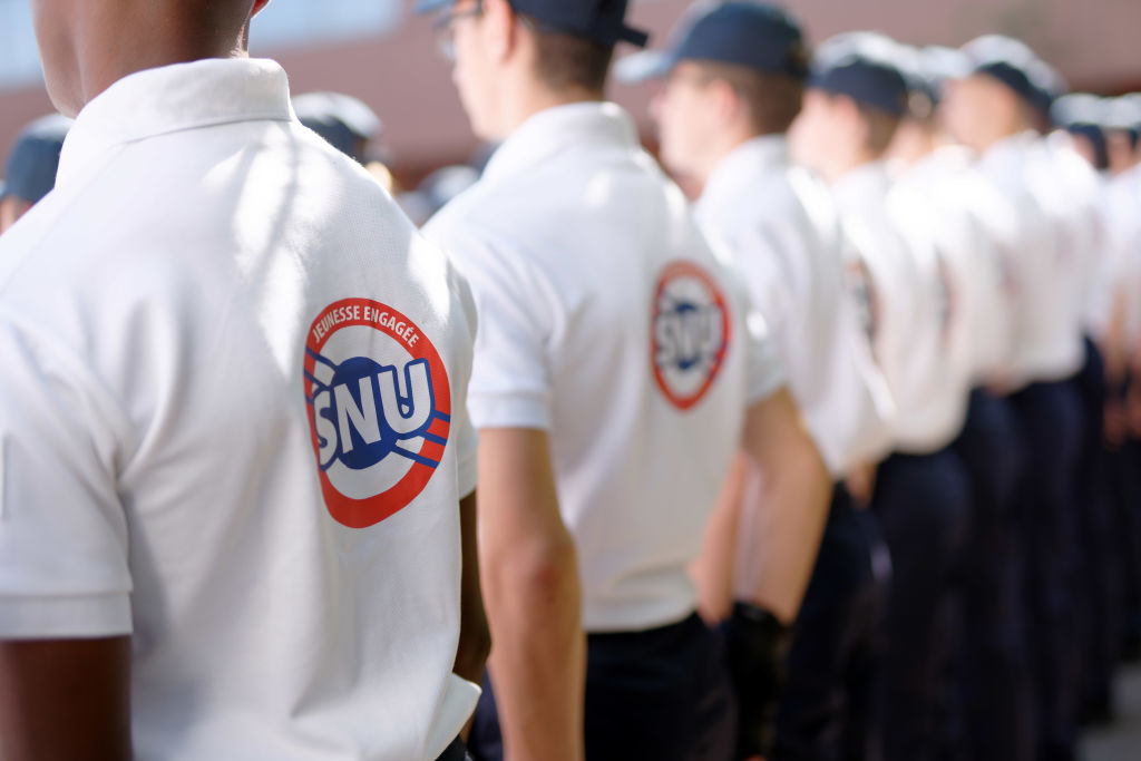 The French Court of Audit has delivered a critical report on the Universal National Service (SNU), Emmanuel Macron's civic-military program, highlighting significant issues in its management and financial planning.(Photo by Sylvain Lefevre/Getty Images)